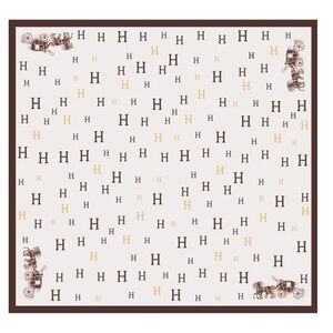 Brown Hermes Scarf